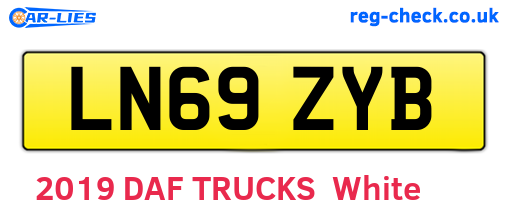 LN69ZYB are the vehicle registration plates.