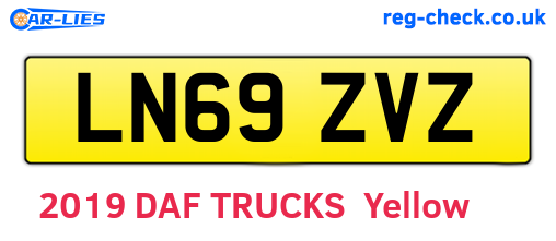LN69ZVZ are the vehicle registration plates.