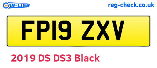 FP19ZXV are the vehicle registration plates.