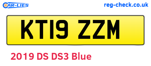 KT19ZZM are the vehicle registration plates.