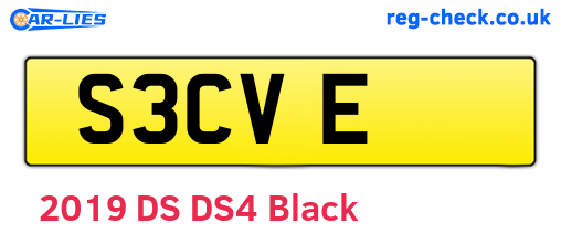 S3CVE are the vehicle registration plates.