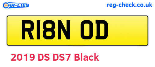 R18NOD are the vehicle registration plates.
