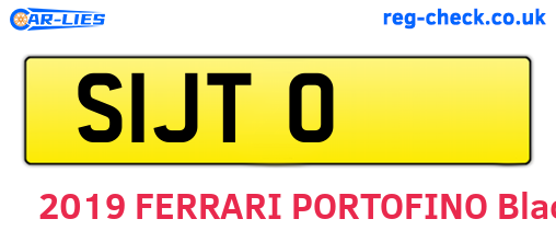 S1JTO are the vehicle registration plates.