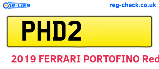 PHD2 are the vehicle registration plates.