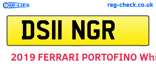 DS11NGR are the vehicle registration plates.
