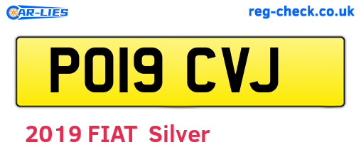 PO19CVJ are the vehicle registration plates.