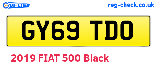 GY69TDO are the vehicle registration plates.