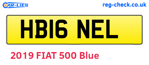HB16NEL are the vehicle registration plates.