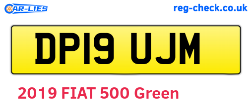 DP19UJM are the vehicle registration plates.