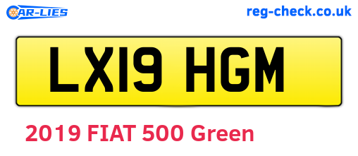 LX19HGM are the vehicle registration plates.