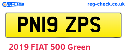 PN19ZPS are the vehicle registration plates.