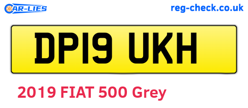 DP19UKH are the vehicle registration plates.