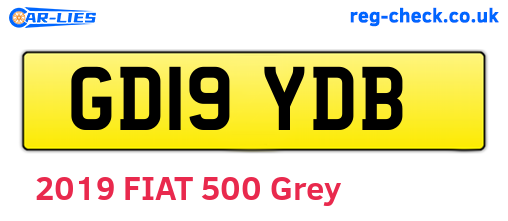 GD19YDB are the vehicle registration plates.