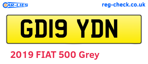 GD19YDN are the vehicle registration plates.