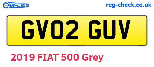 GV02GUV are the vehicle registration plates.