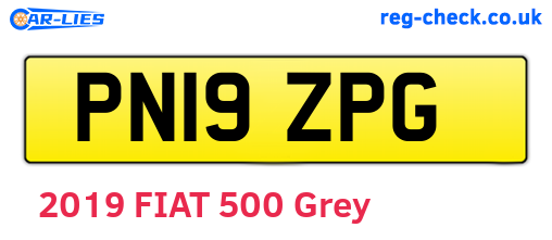 PN19ZPG are the vehicle registration plates.