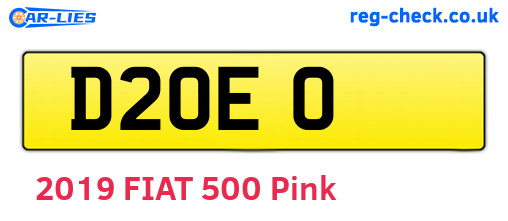 D2OEO are the vehicle registration plates.