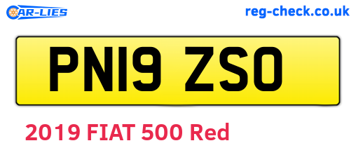 PN19ZSO are the vehicle registration plates.