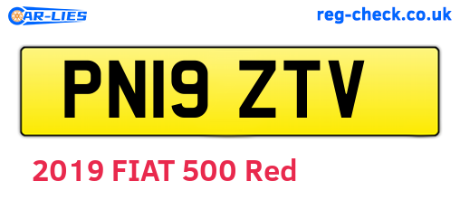 PN19ZTV are the vehicle registration plates.