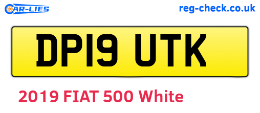 DP19UTK are the vehicle registration plates.