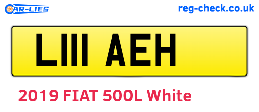 L111AEH are the vehicle registration plates.