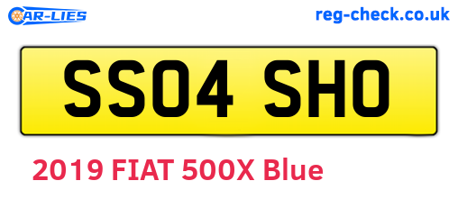 SS04SHO are the vehicle registration plates.