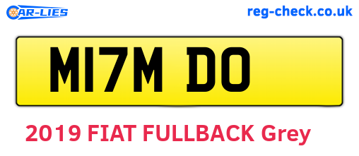 M17MDO are the vehicle registration plates.