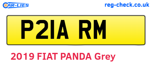 P21ARM are the vehicle registration plates.