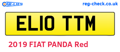 EL10TTM are the vehicle registration plates.