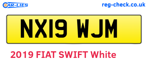 NX19WJM are the vehicle registration plates.