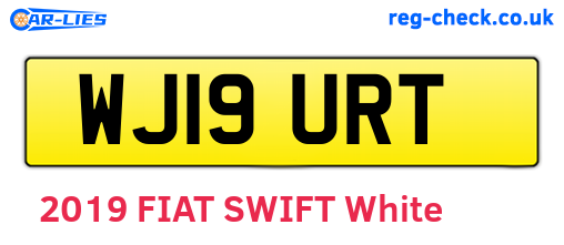 WJ19URT are the vehicle registration plates.