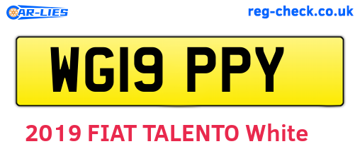 WG19PPY are the vehicle registration plates.