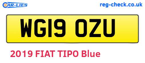 WG19OZU are the vehicle registration plates.