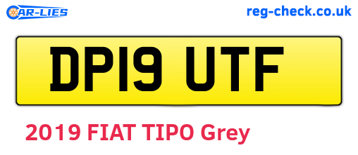 DP19UTF are the vehicle registration plates.