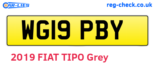 WG19PBY are the vehicle registration plates.