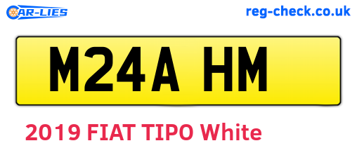 M24AHM are the vehicle registration plates.