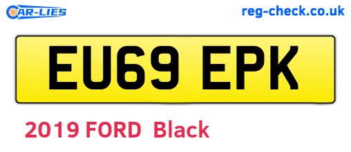 EU69EPK are the vehicle registration plates.