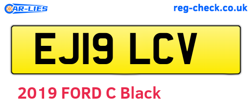 EJ19LCV are the vehicle registration plates.