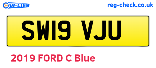 SW19VJU are the vehicle registration plates.