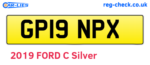 GP19NPX are the vehicle registration plates.