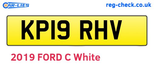 KP19RHV are the vehicle registration plates.