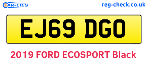EJ69DGO are the vehicle registration plates.