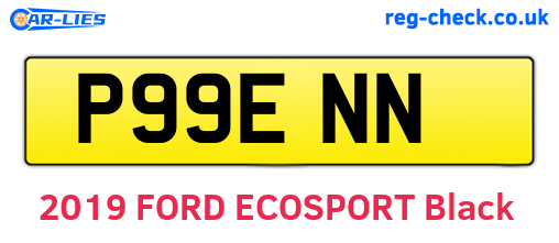 P99ENN are the vehicle registration plates.