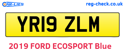 YR19ZLM are the vehicle registration plates.