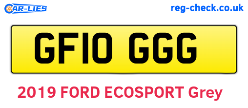 GF10GGG are the vehicle registration plates.