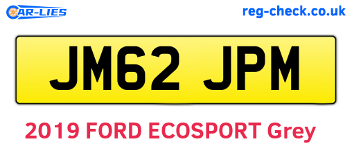 JM62JPM are the vehicle registration plates.