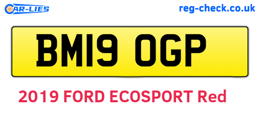 BM19OGP are the vehicle registration plates.