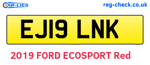EJ19LNK are the vehicle registration plates.