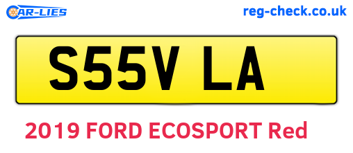 S55VLA are the vehicle registration plates.