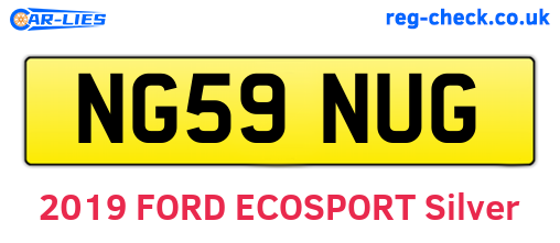 NG59NUG are the vehicle registration plates.